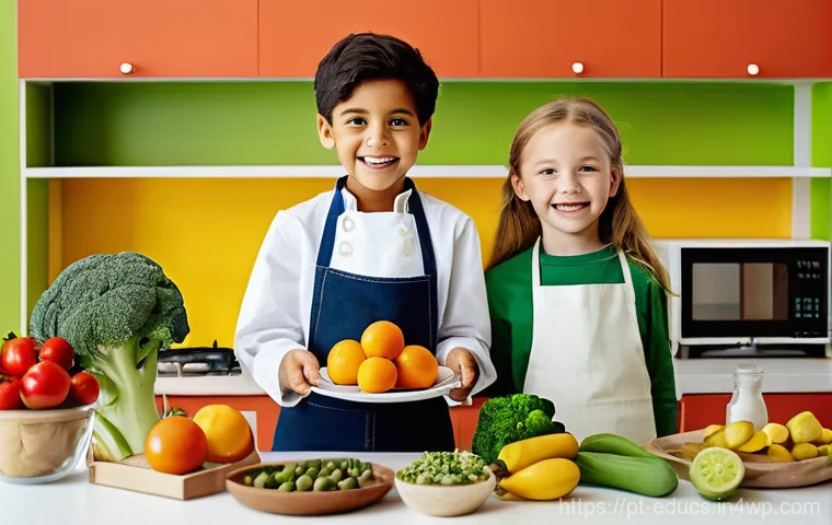 아이와 함께 요리하며 배울 수 있는 영양 교육 - **Prompt 2: Hands-On Learning and Family Teamwork**
A lively kitchen scene where a family is act... 아이와 함께 요리하며 배울 수 있는 영양 교육 - **Prompt 2: Hands-On Learning and Family Teamwork**
A lively kitchen scene where a family is act...